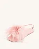 Fluffy Flats Sandals - Pink Beige sold by JW PEI