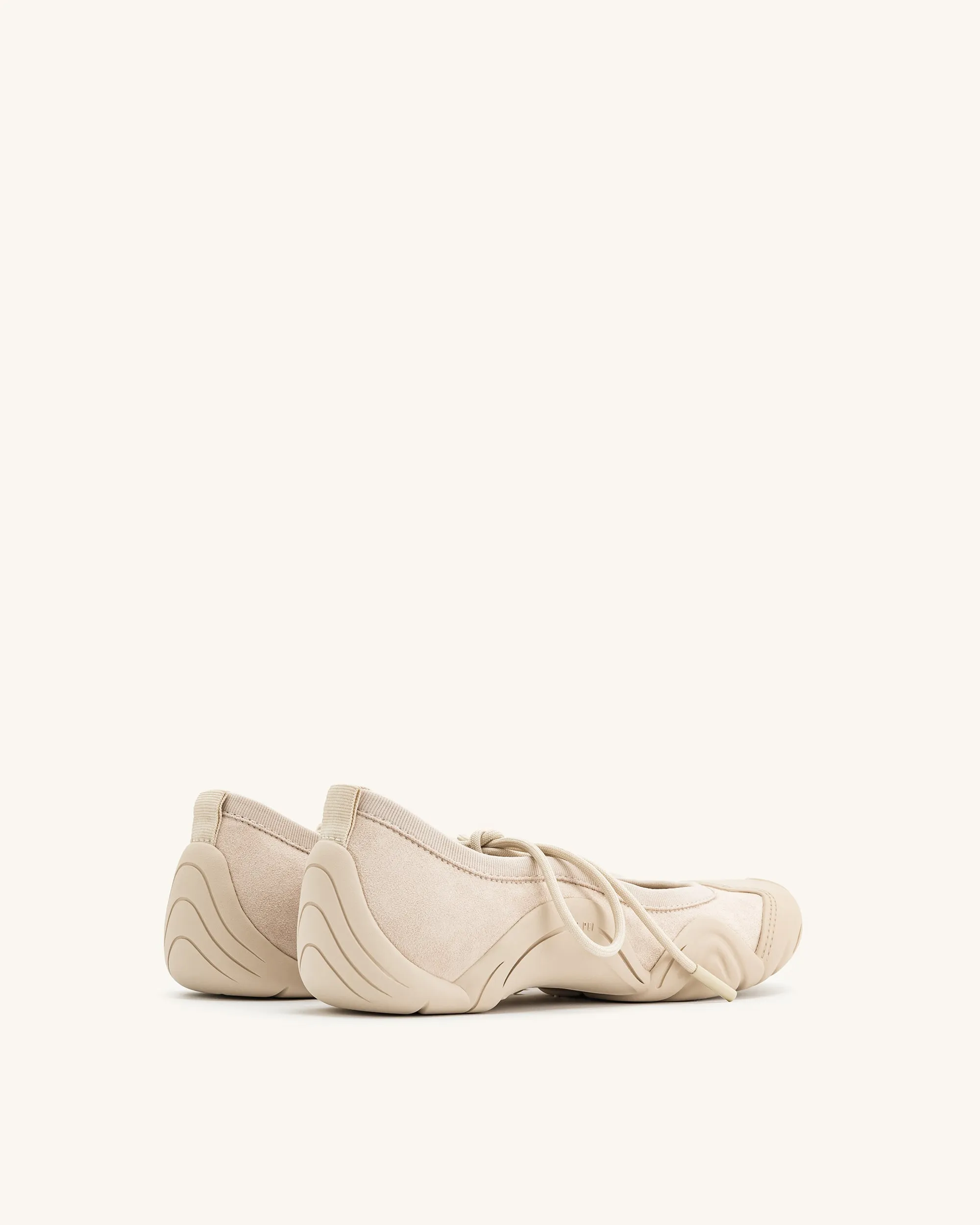 Caitlin Lace-up Ballerina Sneakers - Beige sold by JW PEI product image thumbnail 3