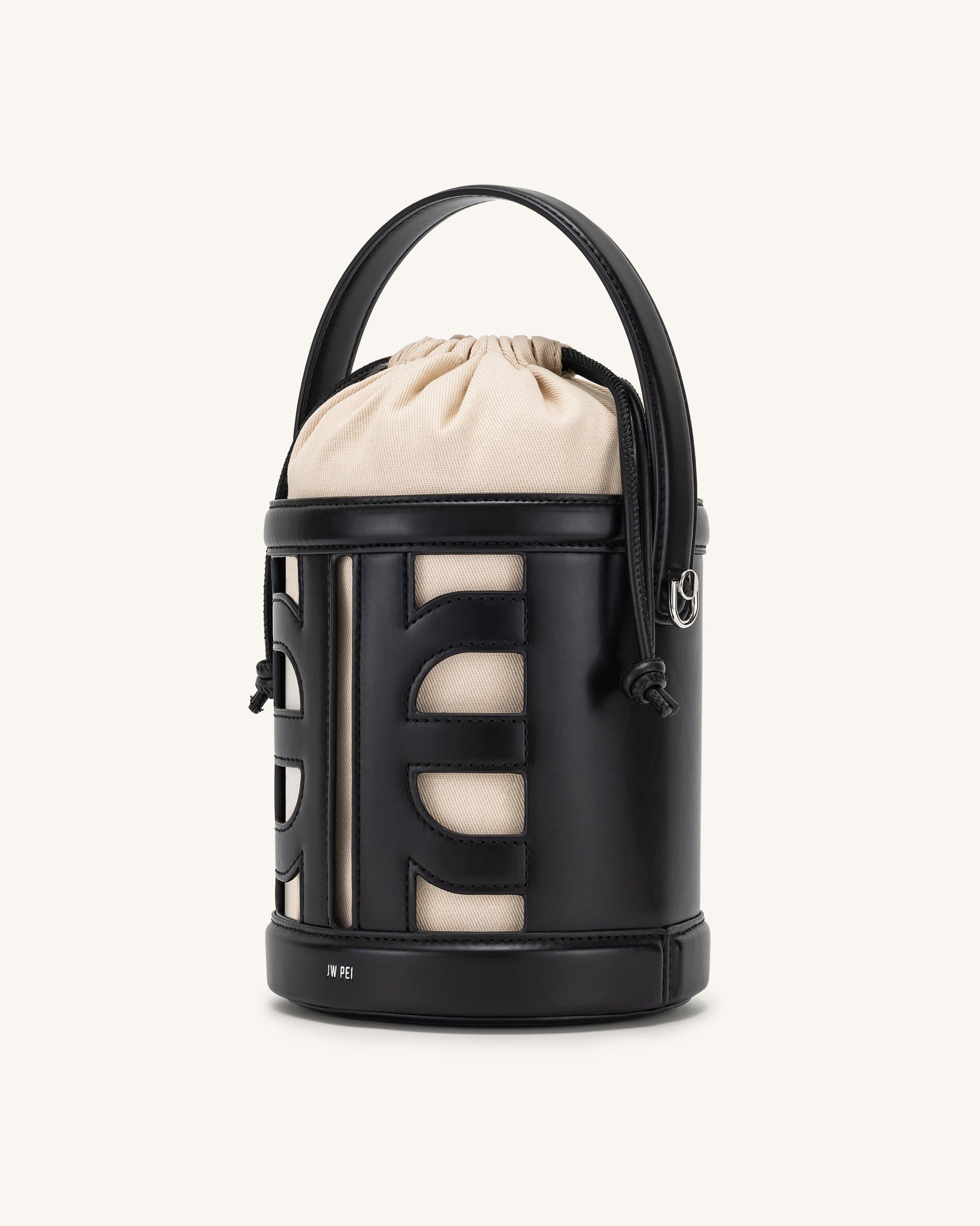FEI Leather Cutout Bucket Bag - Black sold by JW PEI product image thumbnail 2