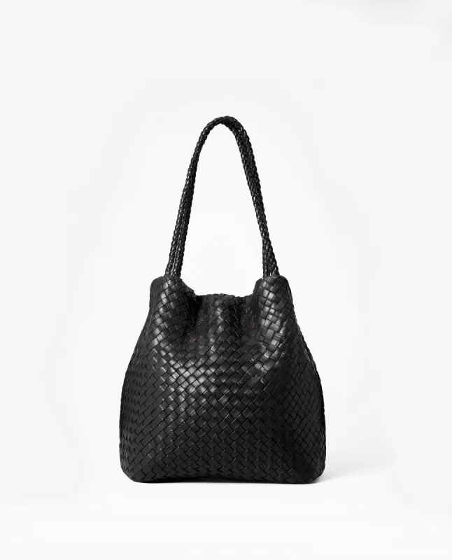 Black woven Tote sold by JW PEI