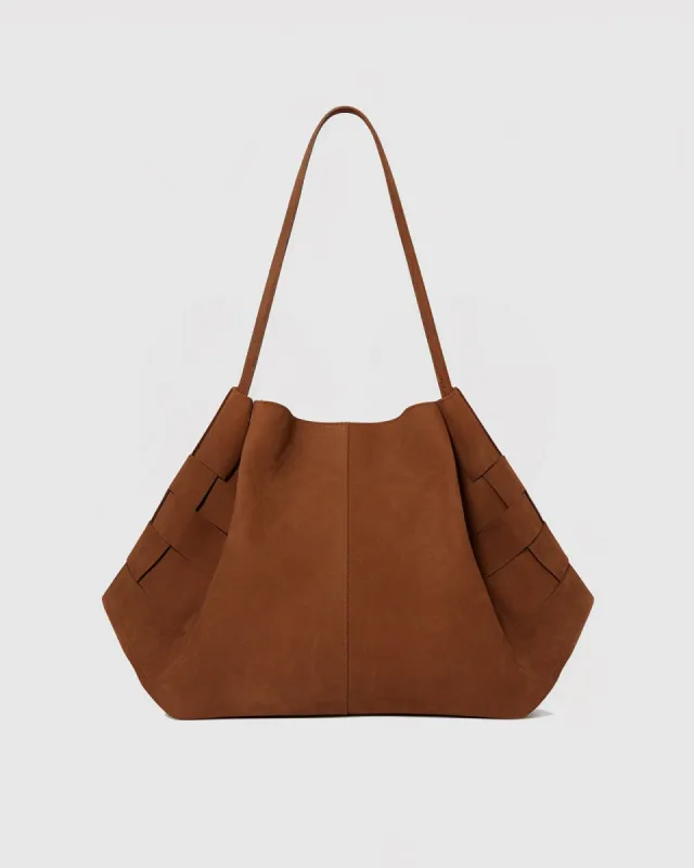Chestnut Suede Tote Bag - Brown sold by JW PEI