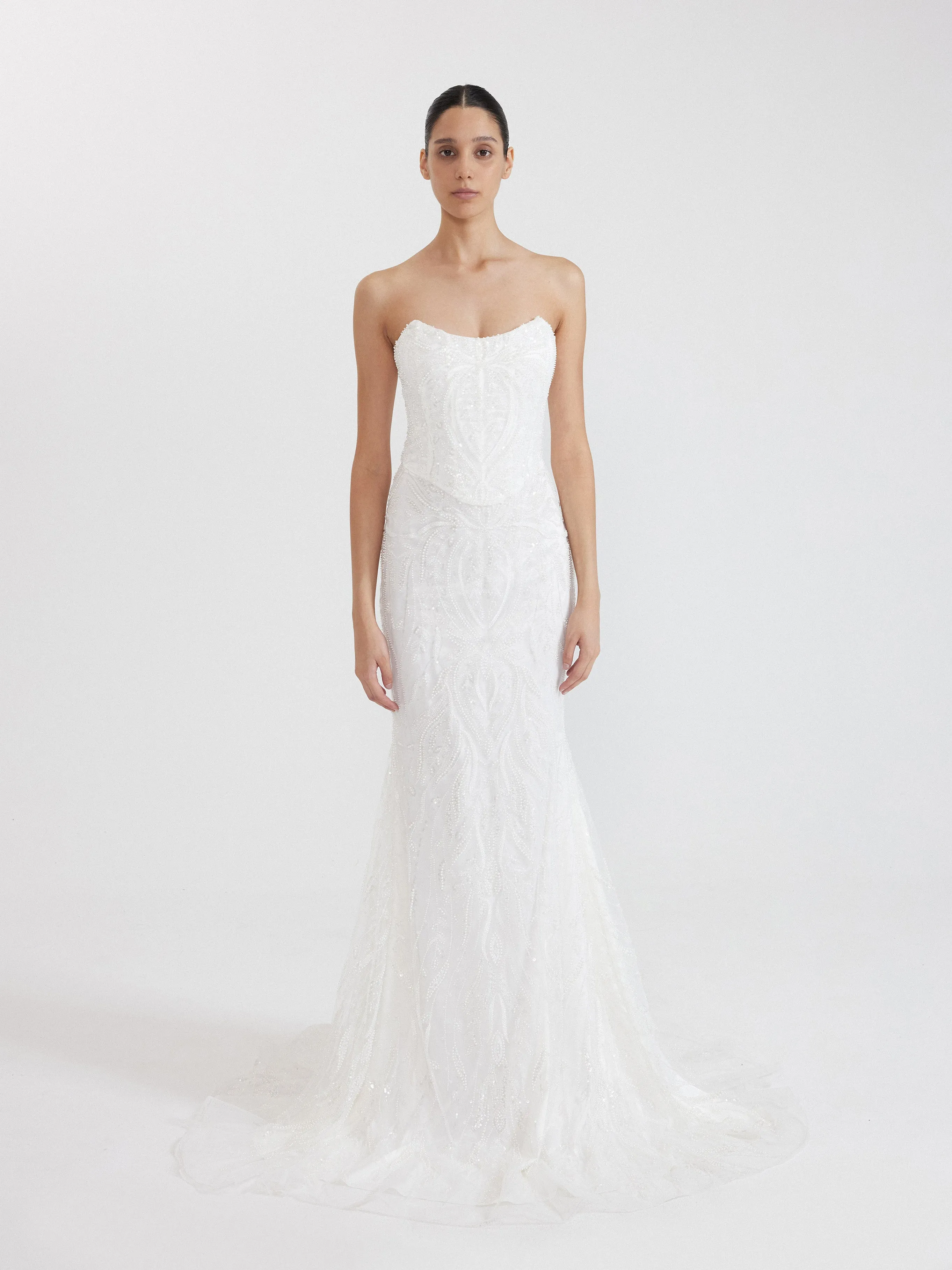 White Sequin Sleeveless Midi Dress - White sold by JW PEI