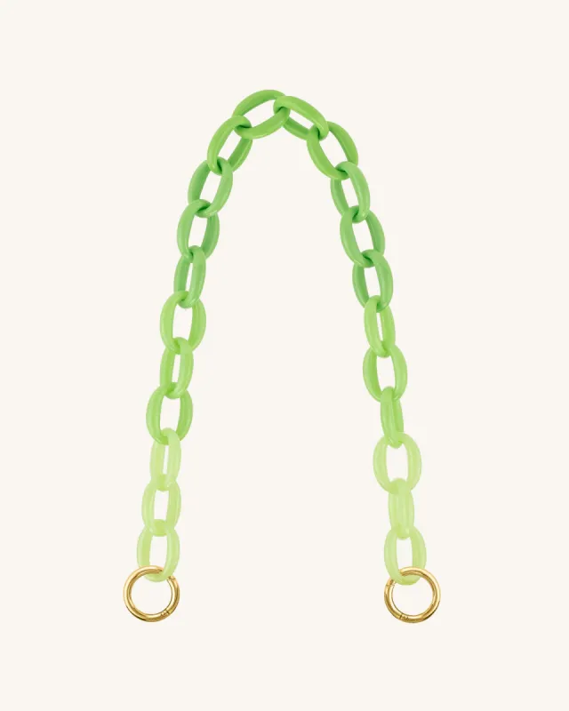 Mya Gradient Acrylic Chain Strap - Green sold by JW PEI