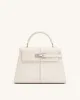 Elise Large Top Handle Bag - White sold by JW PEI