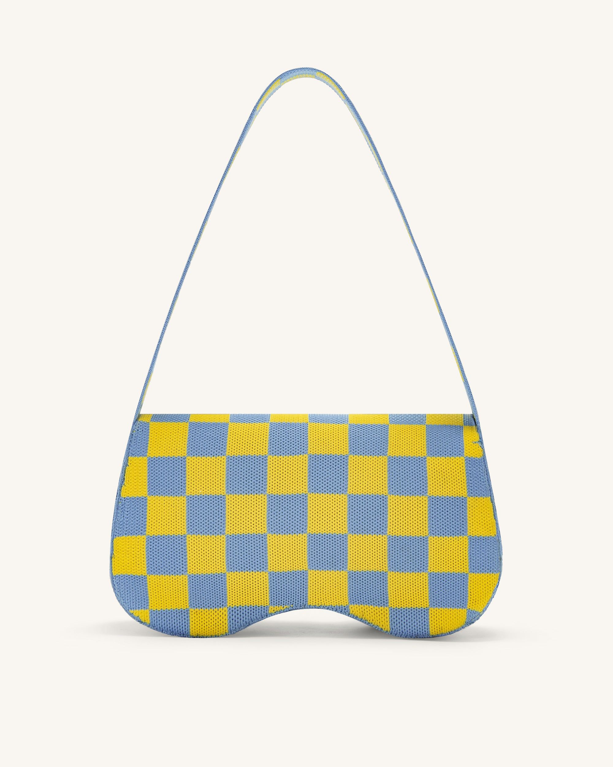 Becci Knitted Shoulder Bag - Ice & Yellow sold by JW PEI product image thumbnail 3