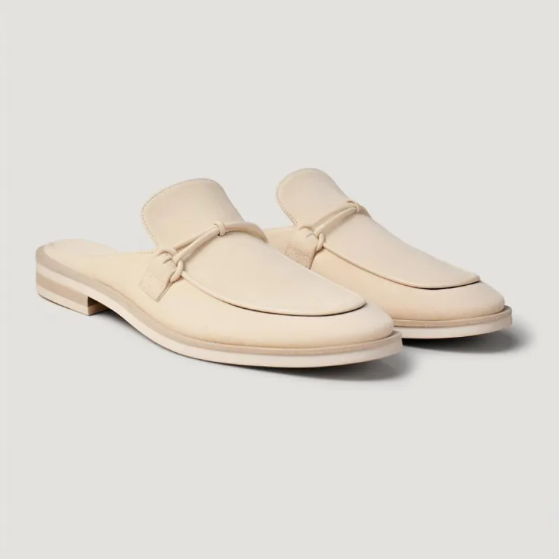 Suede Flat Mules - Beige sold by JW PEI