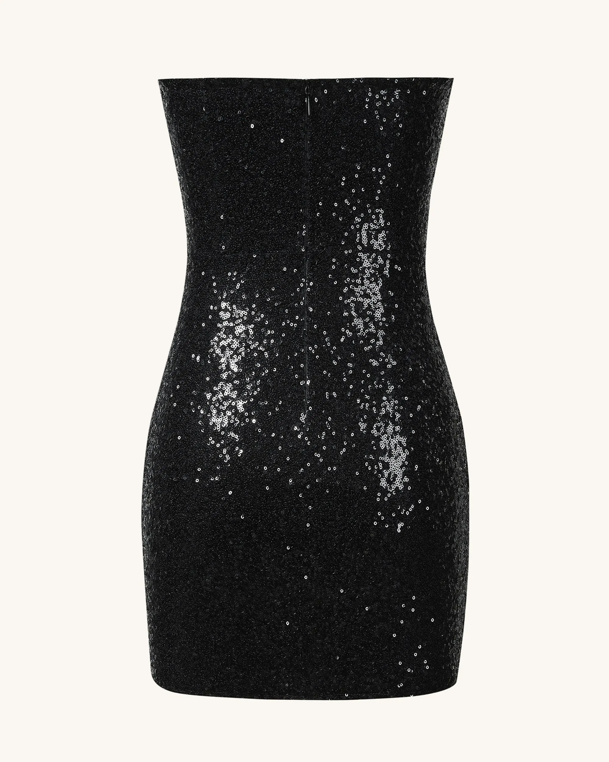 Brynlee Black Sequinned Strapless Mini Dress - Black sold by JW PEI product image thumbnail 2