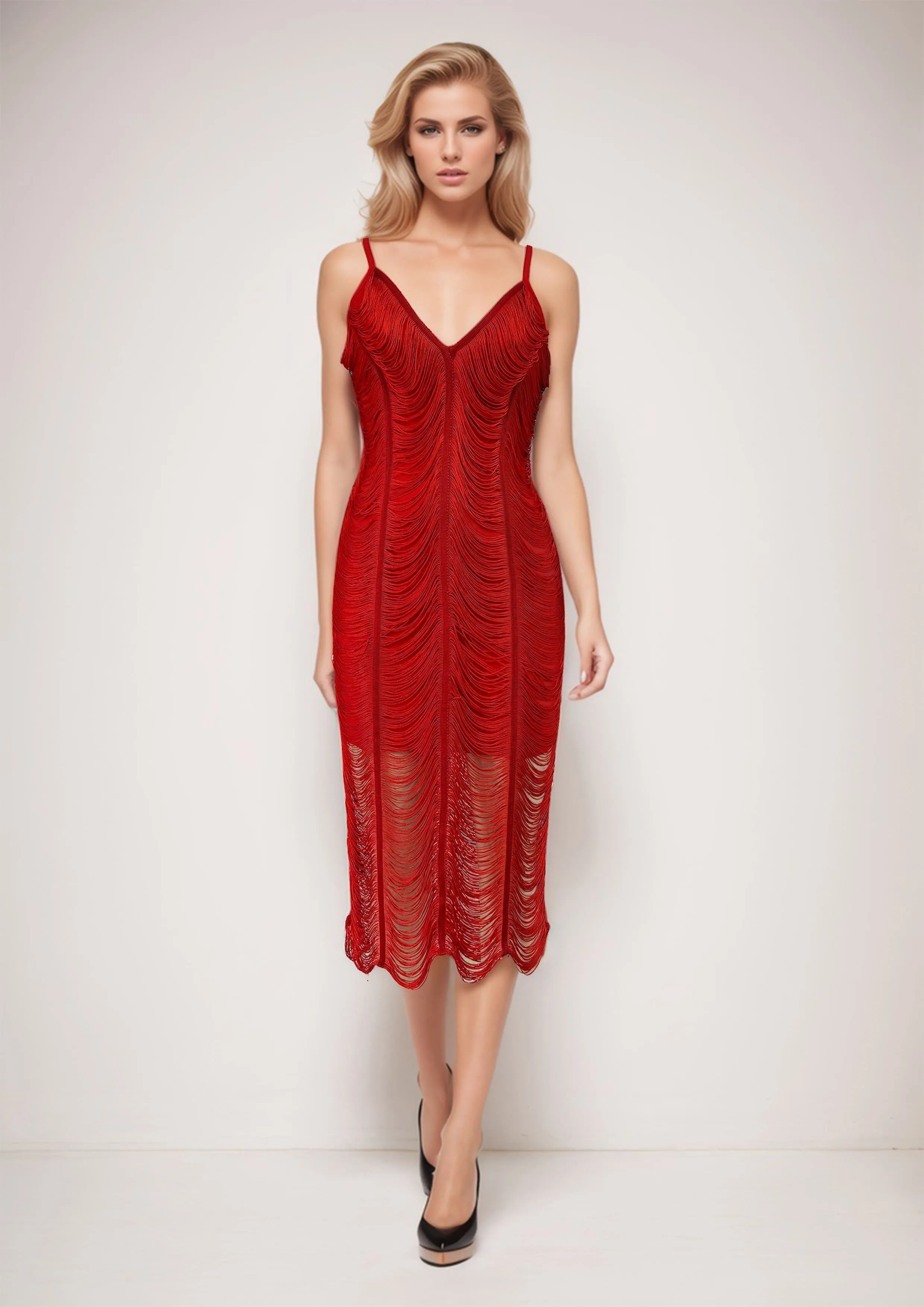 Red Slip Dress sold by JW PEI