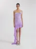 Asymmetrical Sequin Dress - Lavender sold by JW PEI