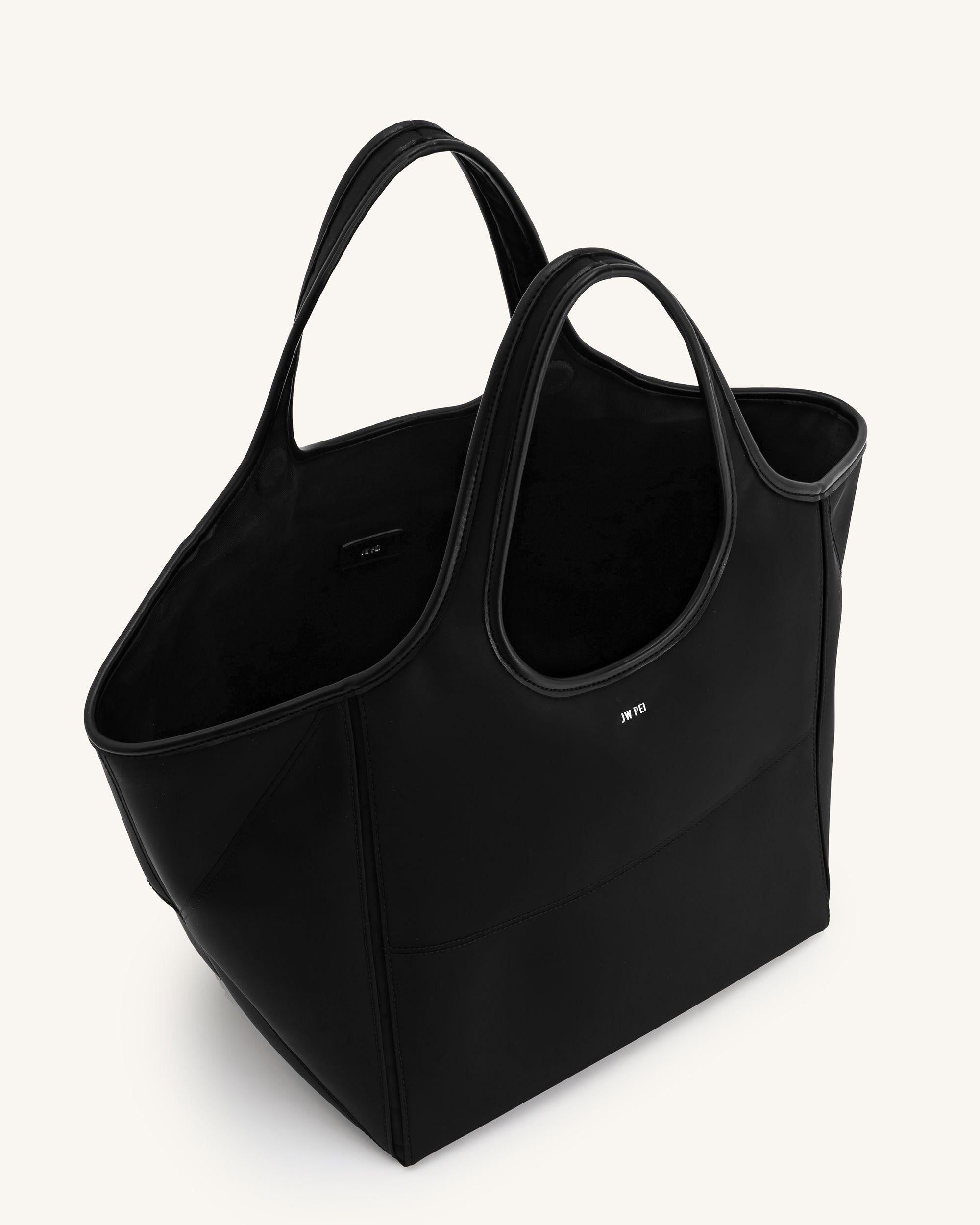 Eliana Nylon Tote Bag - Black sold by JW PEI product image thumbnail 4