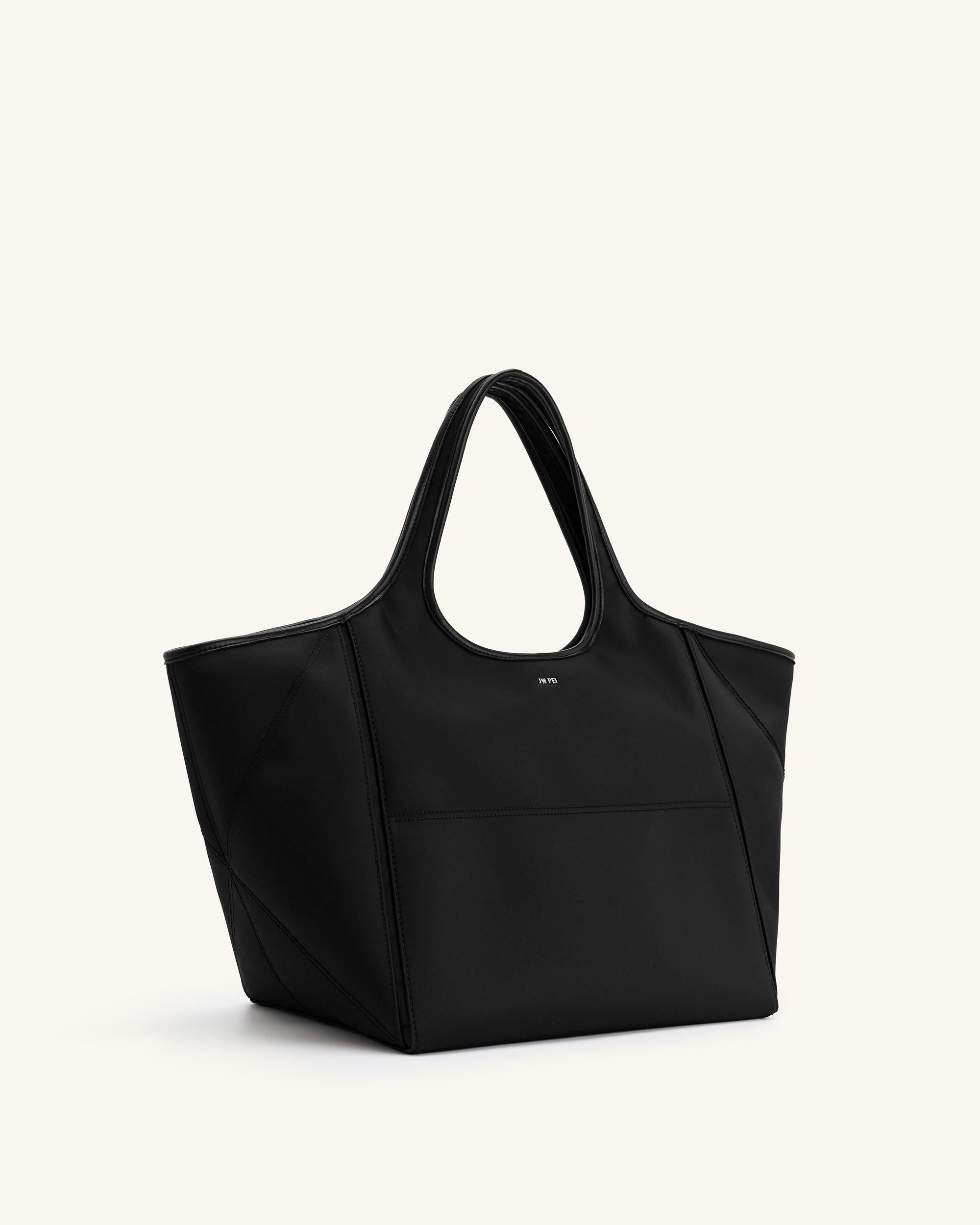 Eliana Nylon Tote Bag - Black sold by JW PEI product image thumbnail 2