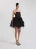 Elegant Feather Mini Dress - Black sold by JW PEI