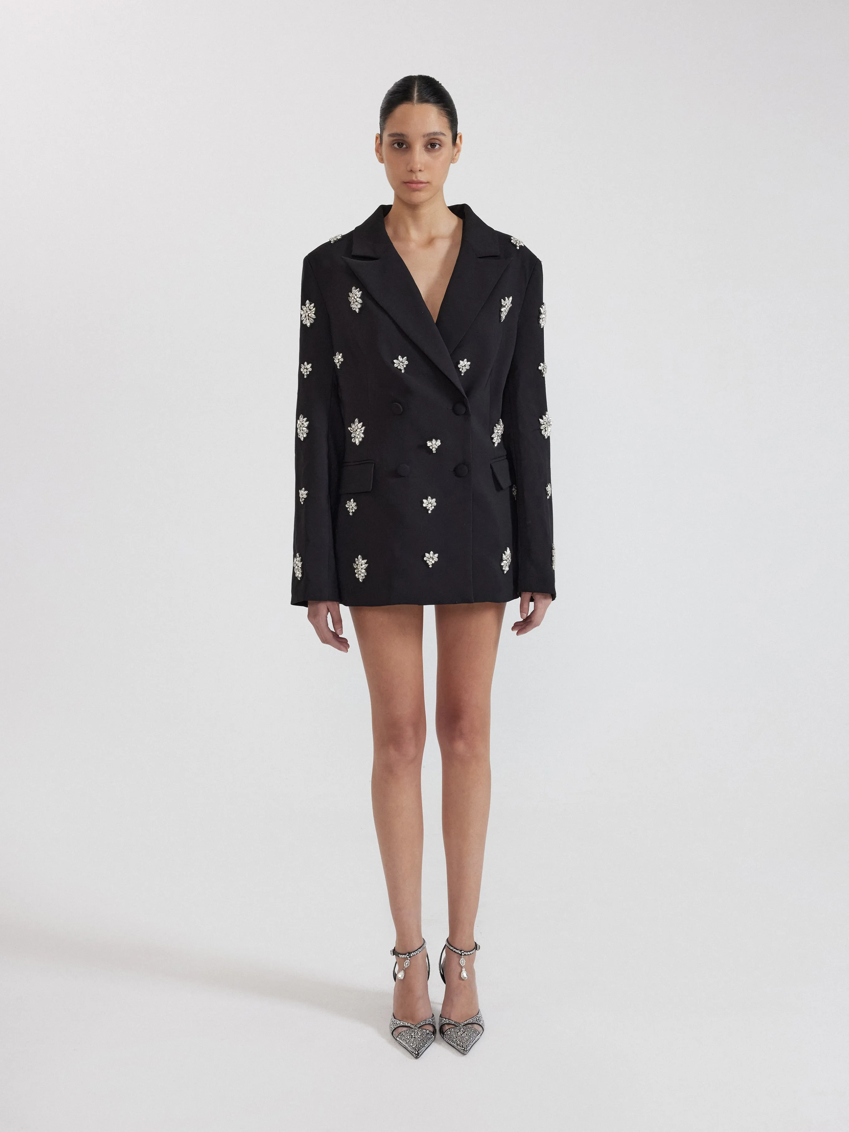 Embellished Blazer Dress - Black sold by JW PEI