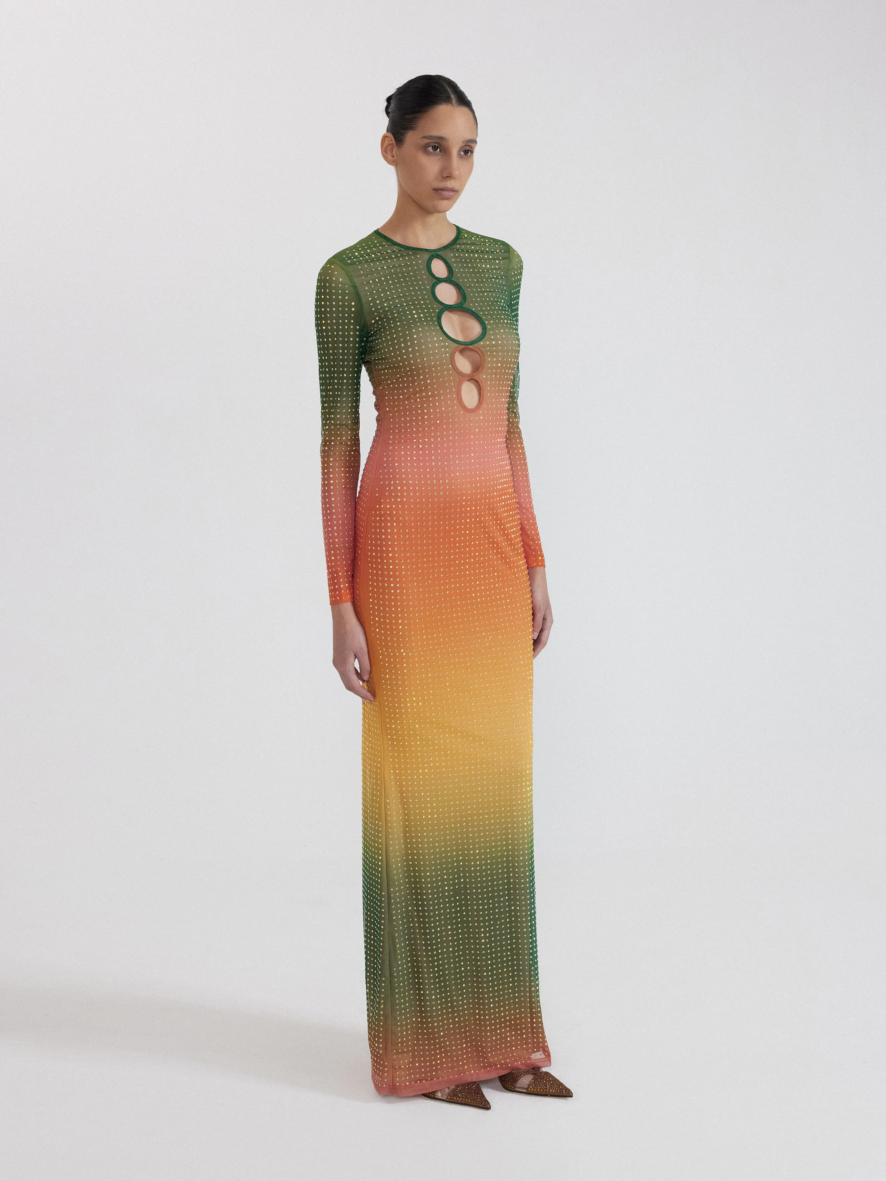 Gradient Cutout Dress - Multicolor sold by JW PEI product image thumbnail 2