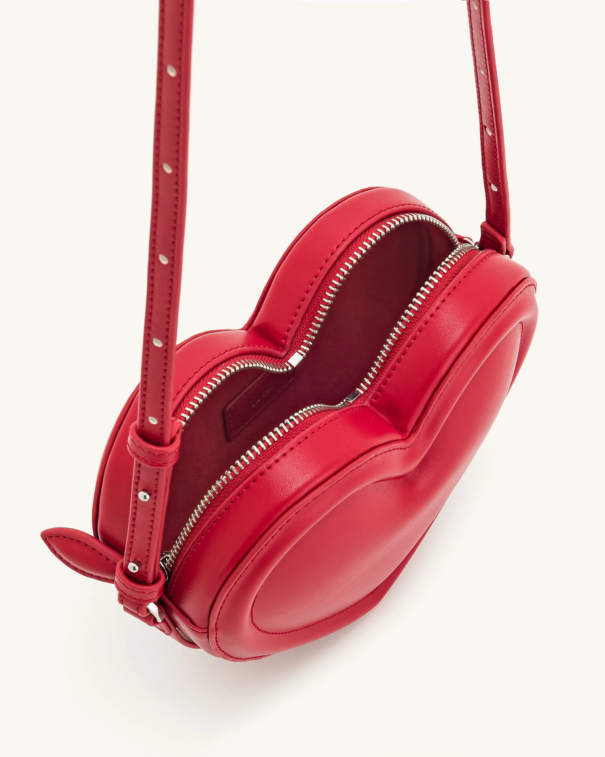 Arlene Heart Shaped Bag - Magenta sold by JW PEI product image thumbnail 4