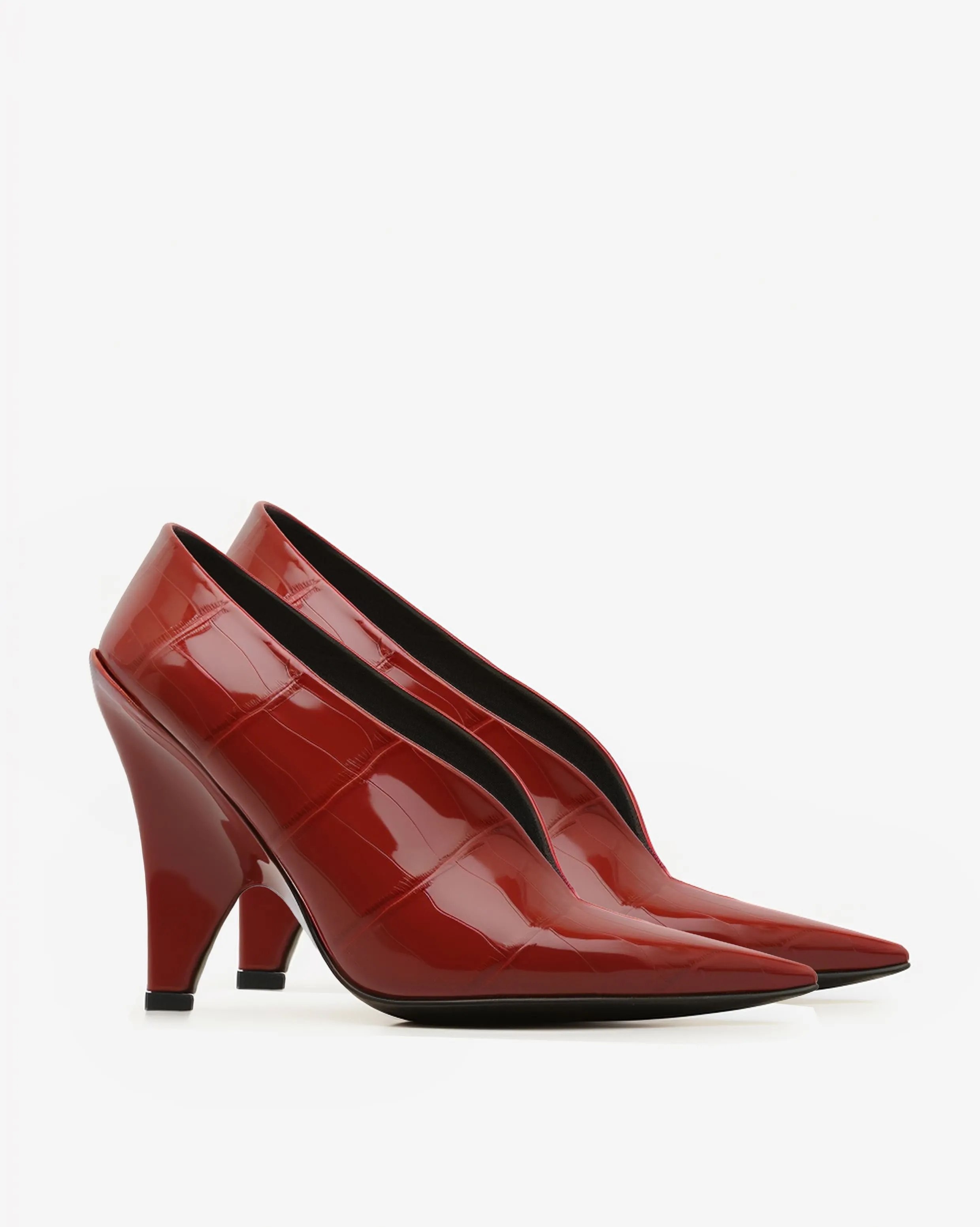 Ruby Croc Pumps - Red sold by JW PEI