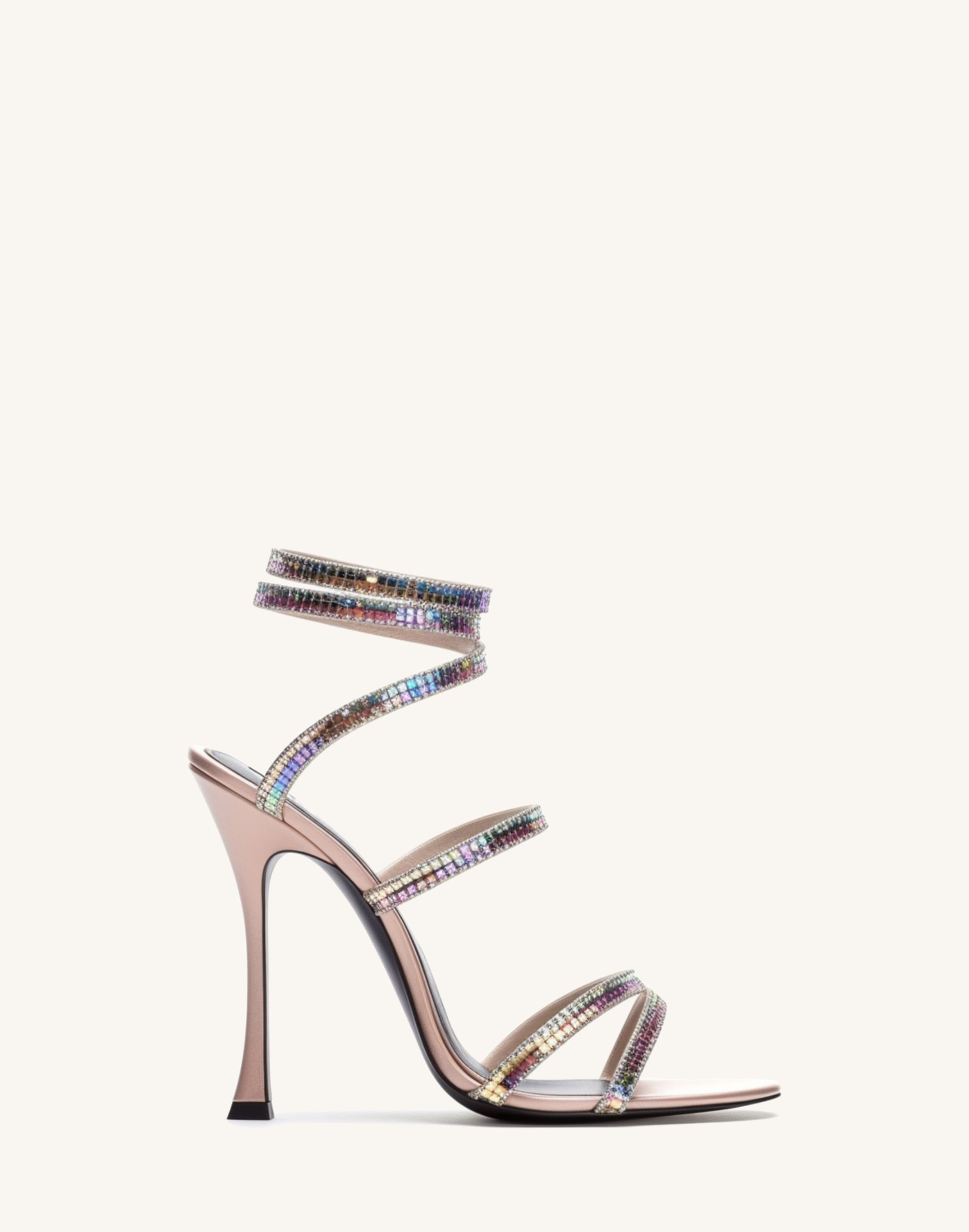 Liora Artificial Crystal Sandal - Pink sold by JW PEI