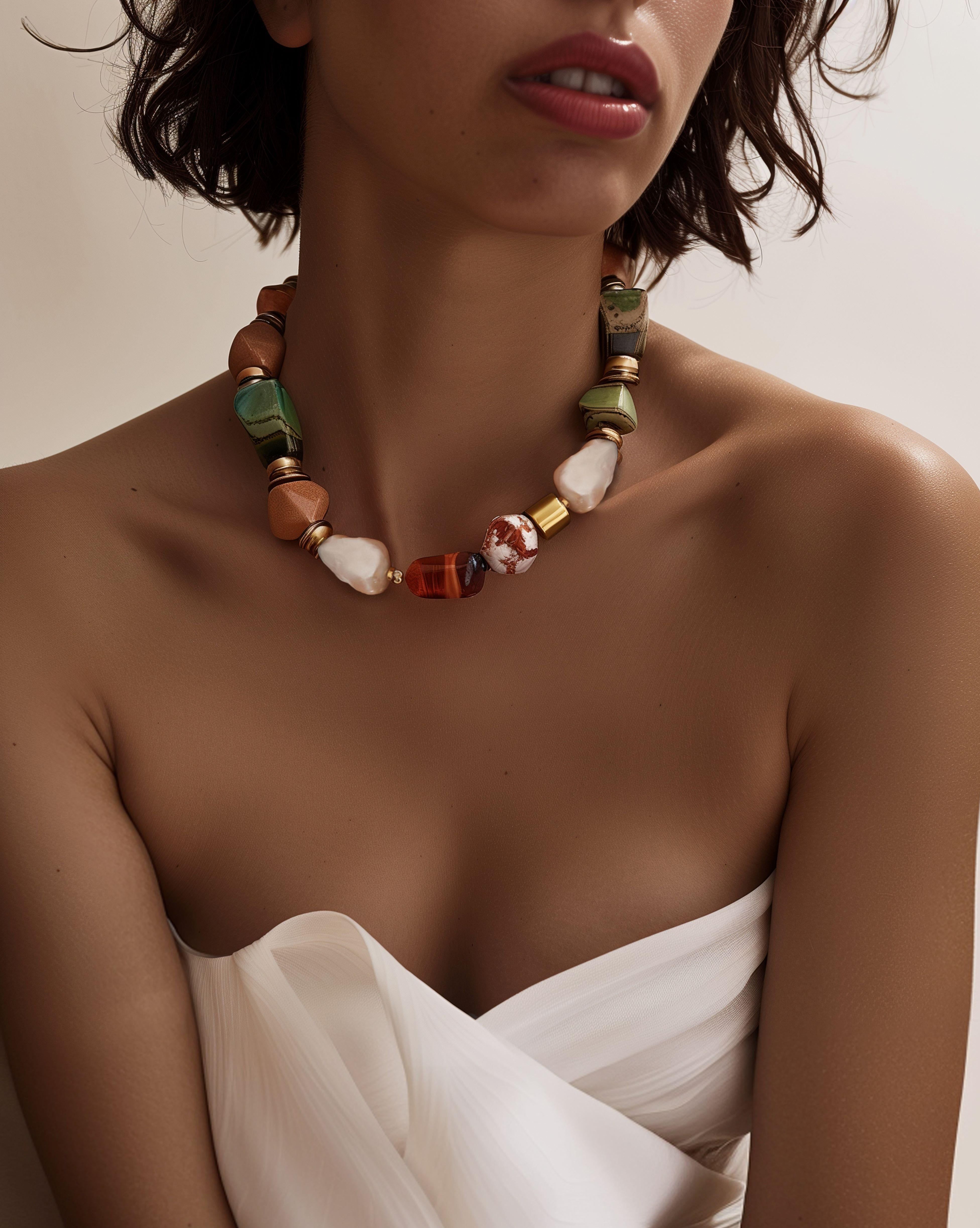 Neena Necklace - Multi Color sold by JW PEI