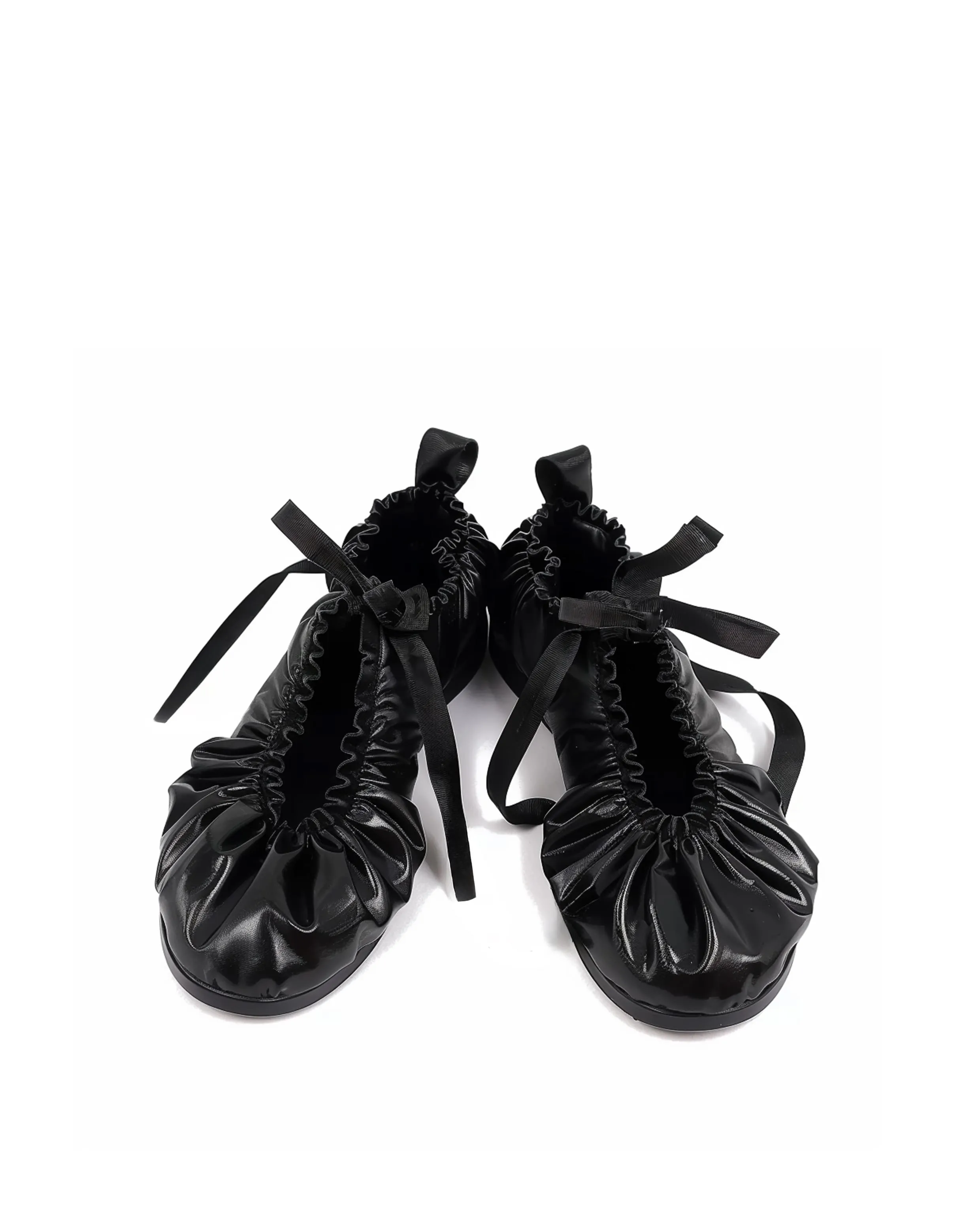 Emma Gathered Sneakers - Black sold by JW PEI