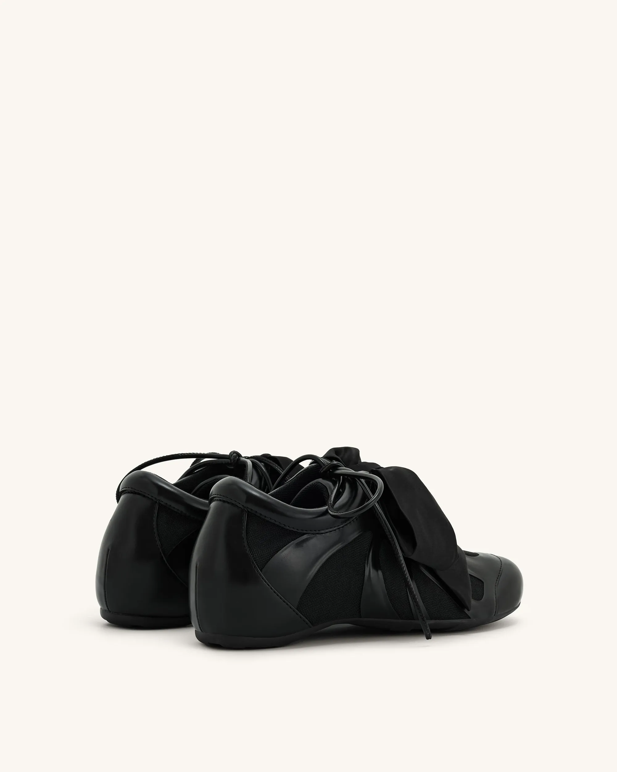 Rosie Bow Tie Low Top Sneakers - Black sold by JW PEI product image thumbnail 3