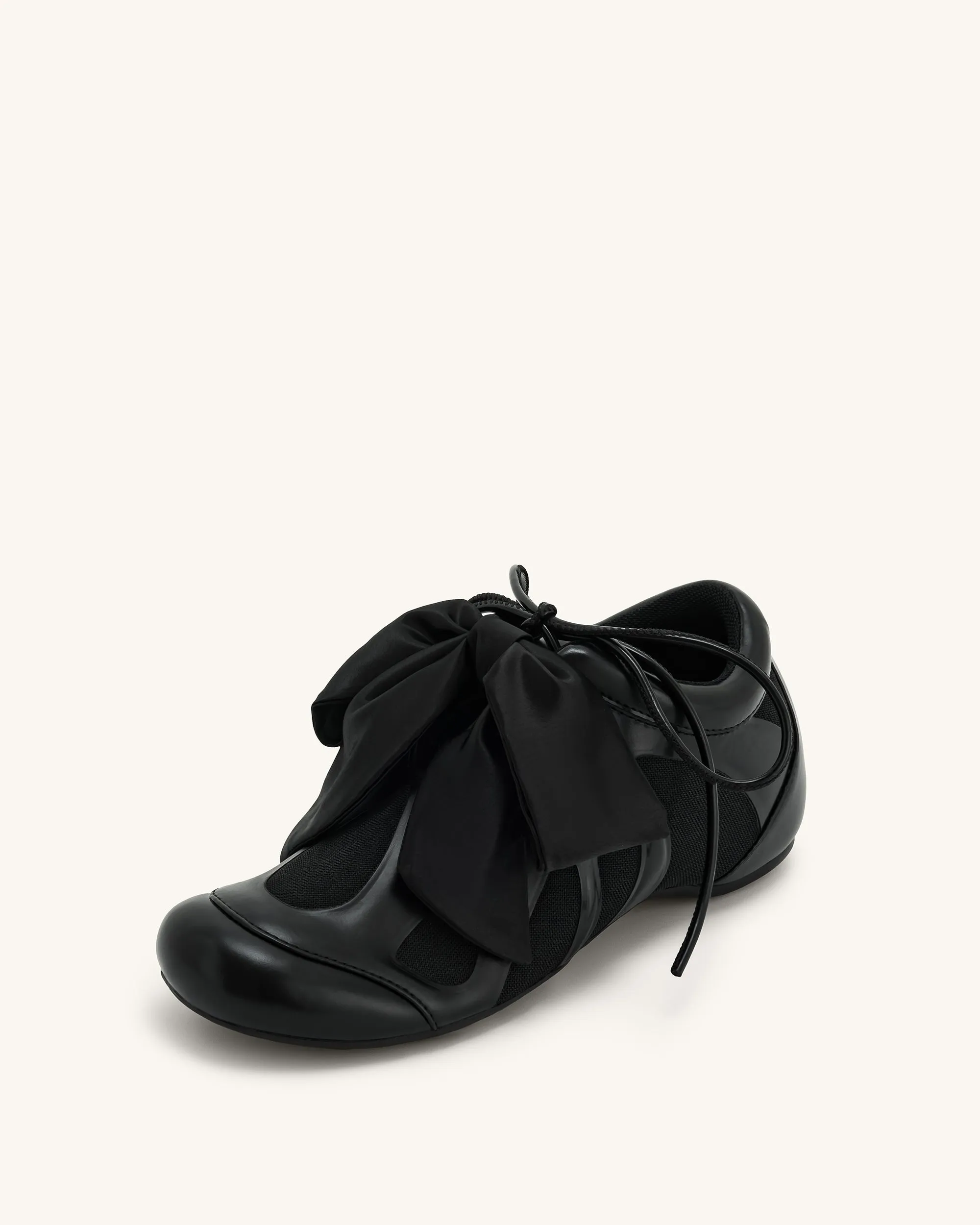 Rosie Bow Tie Low Top Sneakers - Black sold by JW PEI product image thumbnail 5