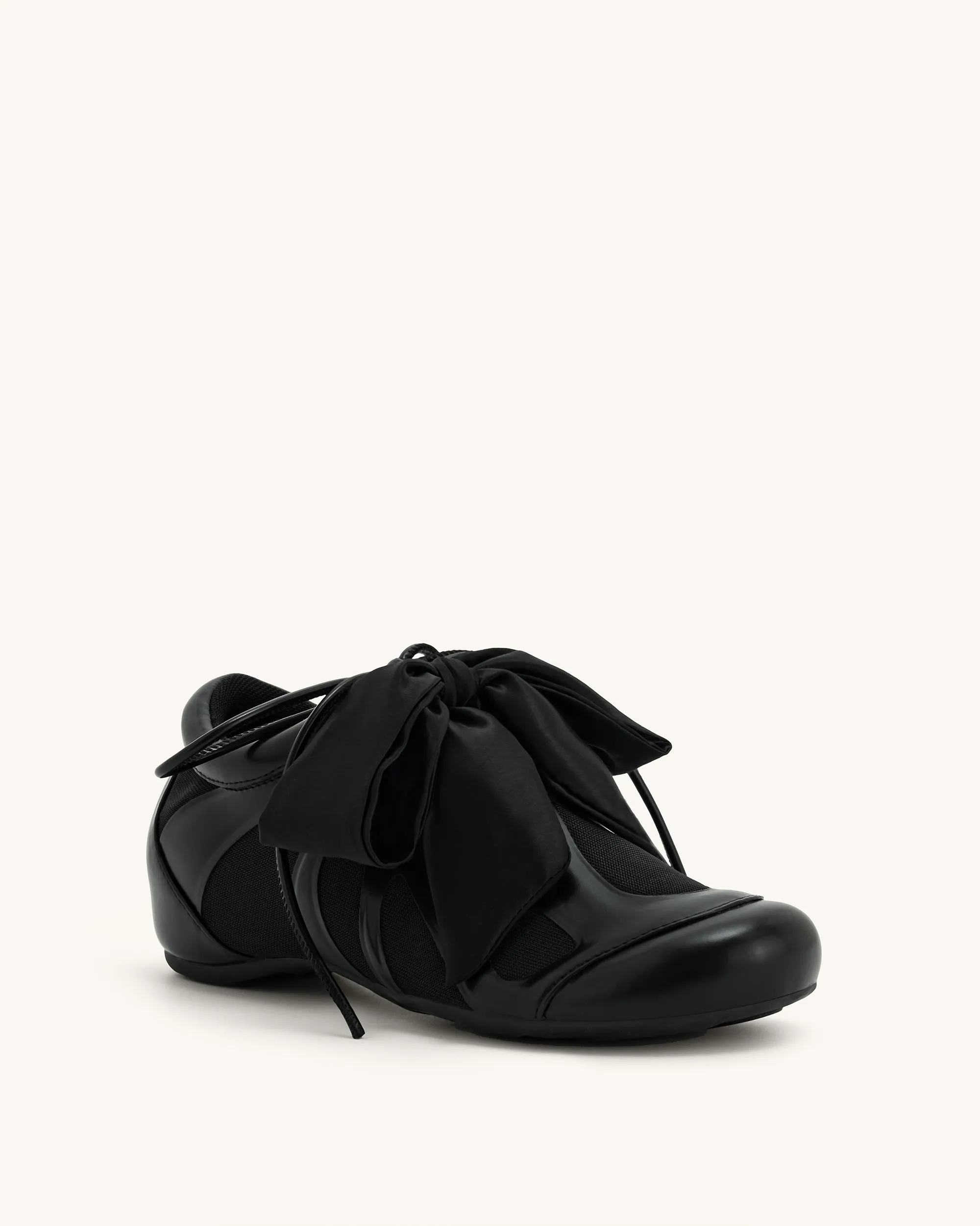 Rosie Bow Tie Low Top Sneakers - Black sold by JW PEI product image thumbnail 4