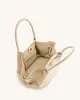 Hana Medium Faux Suede Tote Bag - Off White sold by JW PEI