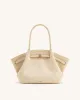 Hana Medium Faux Suede Tote Bag - Off White sold by JW PEI