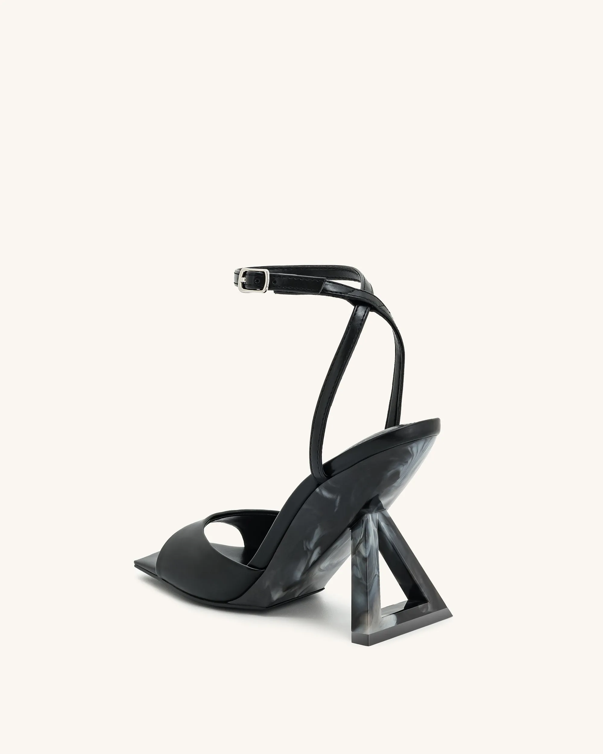 Hayden Triangle Wedge Sandals - Black sold by JW PEI product image thumbnail 4