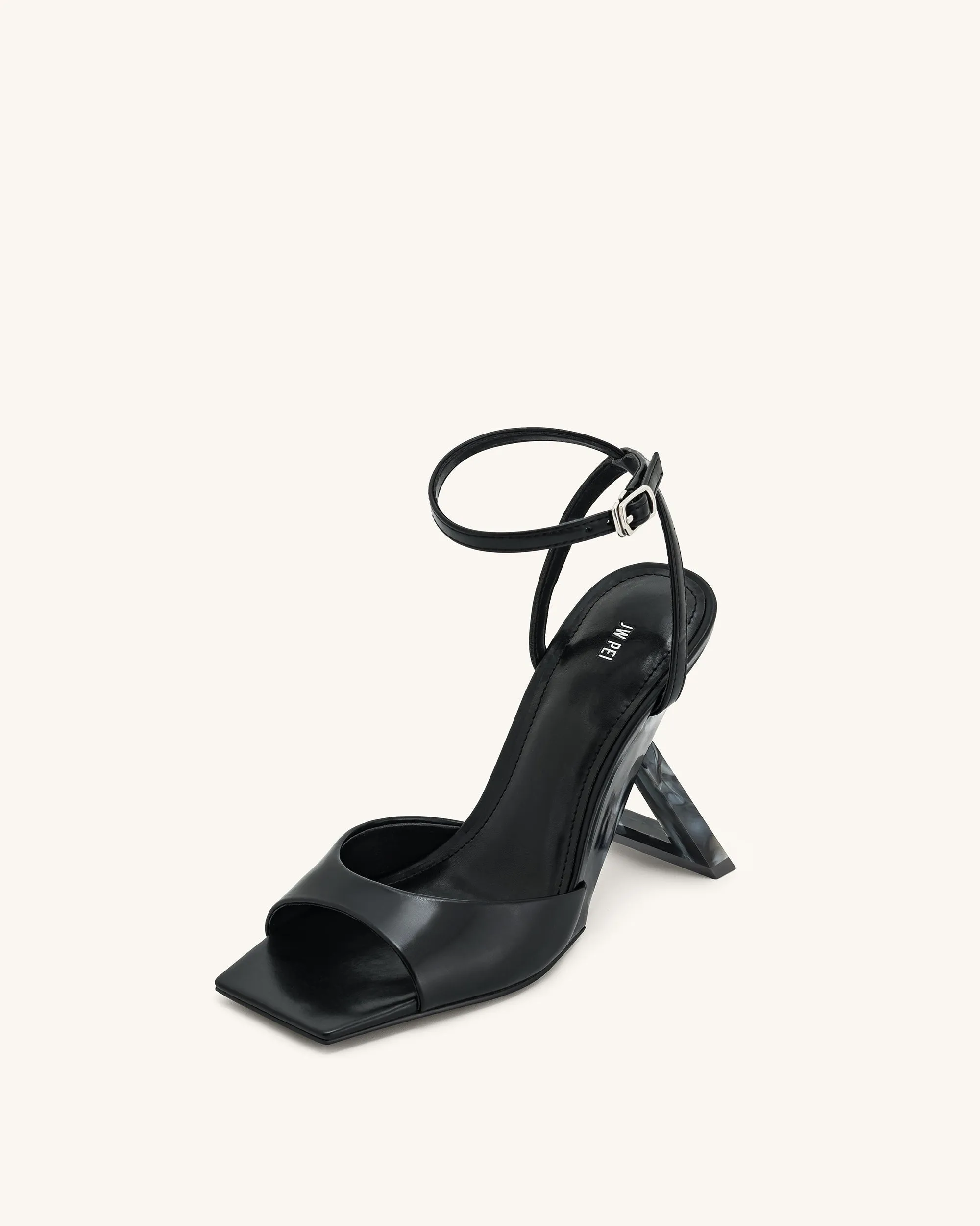 Hayden Triangle Wedge Sandals - Black sold by JW PEI product image thumbnail 5