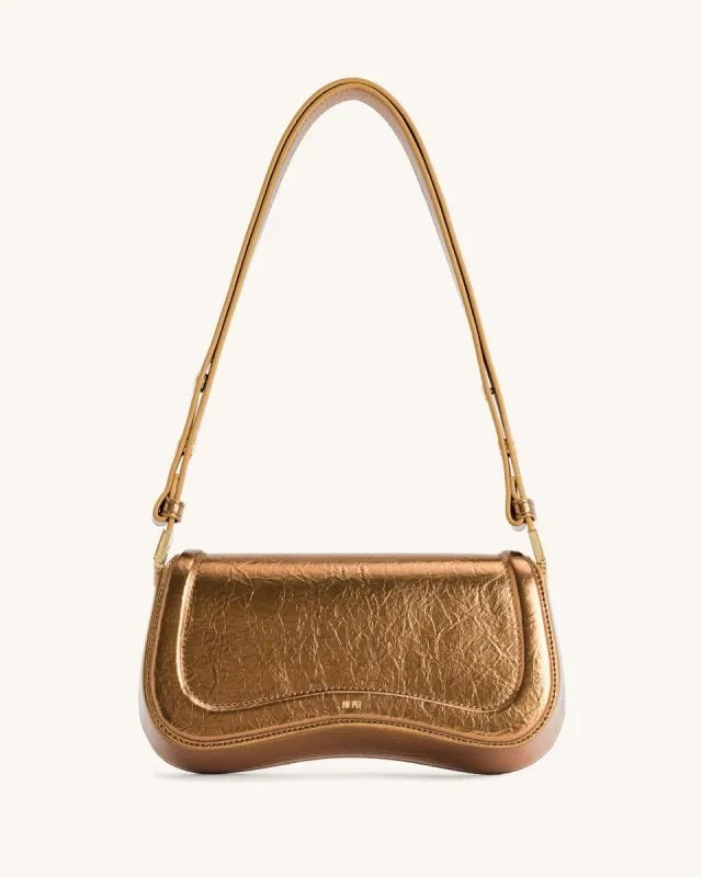Joy Metallic Shoulder Bag - Ancient Gold sold by JW PEI