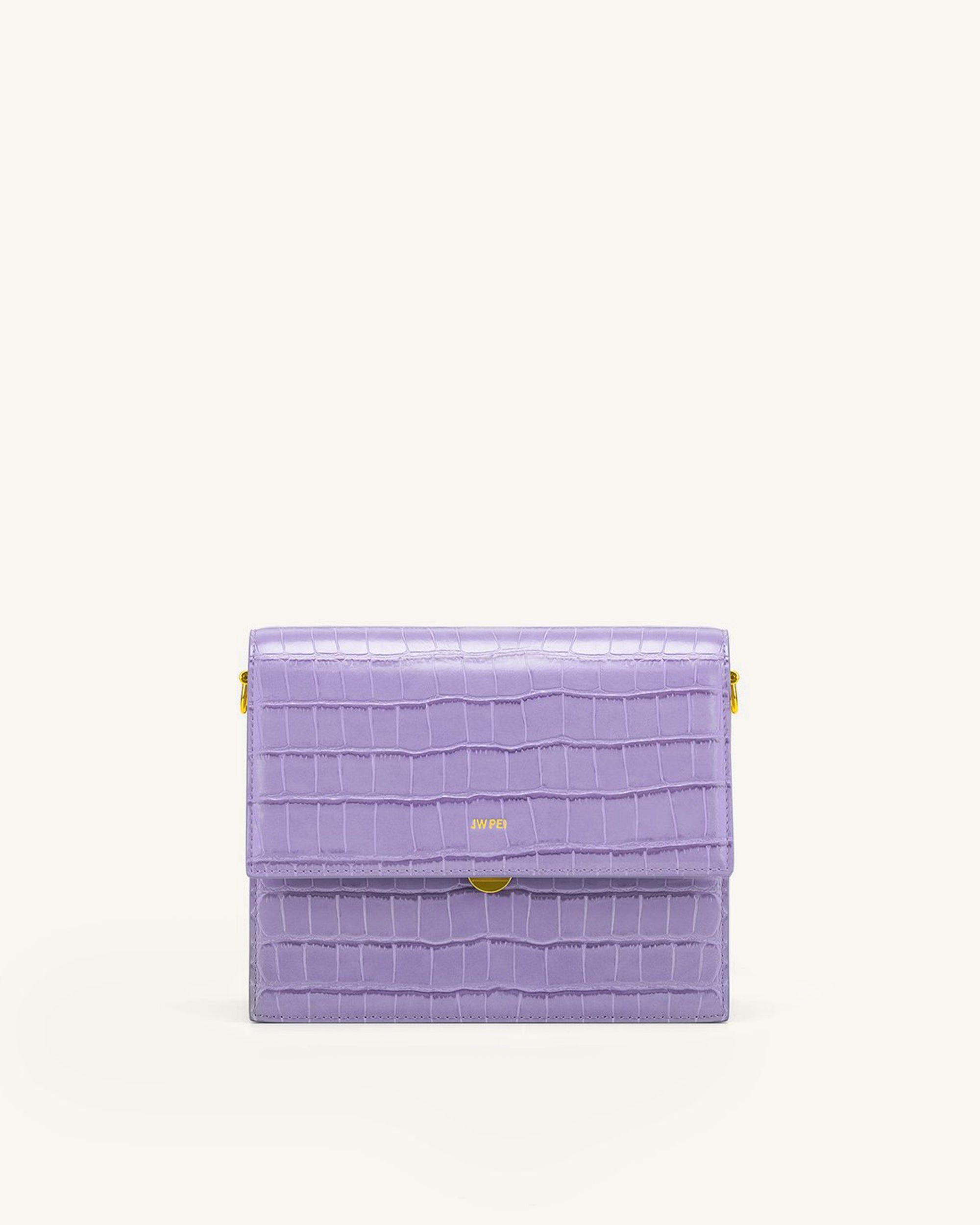Mini Flap Crossbody - Purple Croc sold by JW PEI product image thumbnail 2