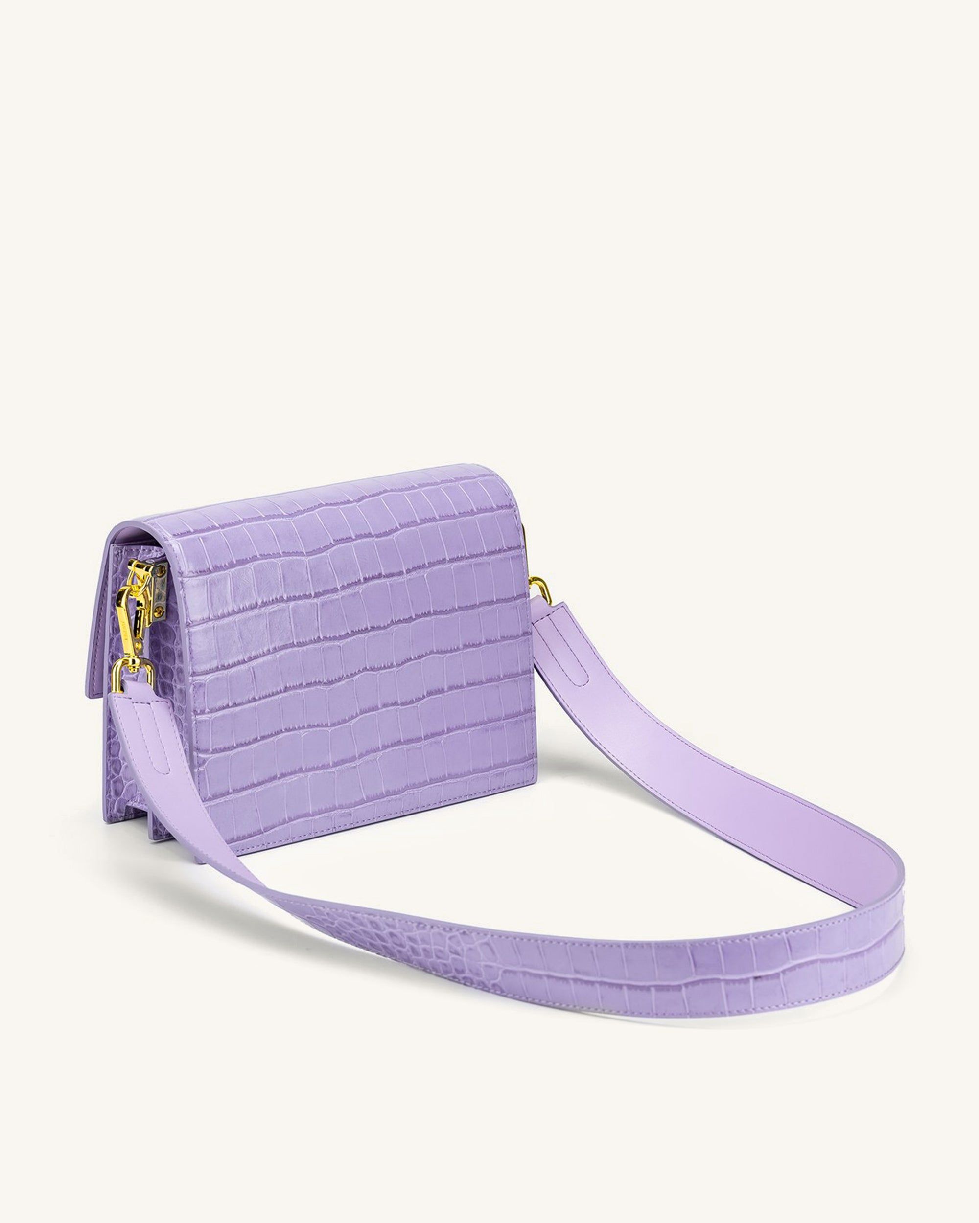 Mini Flap Crossbody - Purple Croc sold by JW PEI product image thumbnail 3