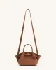 Hana Mini Faux Suede Tote Bag - Brown sold by JW PEI