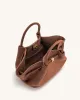 Hana Mini Faux Suede Tote Bag - Brown sold by JW PEI