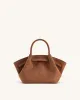 Hana Mini Faux Suede Tote Bag - Brown sold by JW PEI