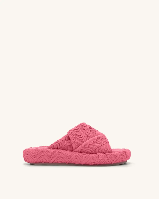 Lilah Woven Platform Sandal - Rose Red sold by JW PEI