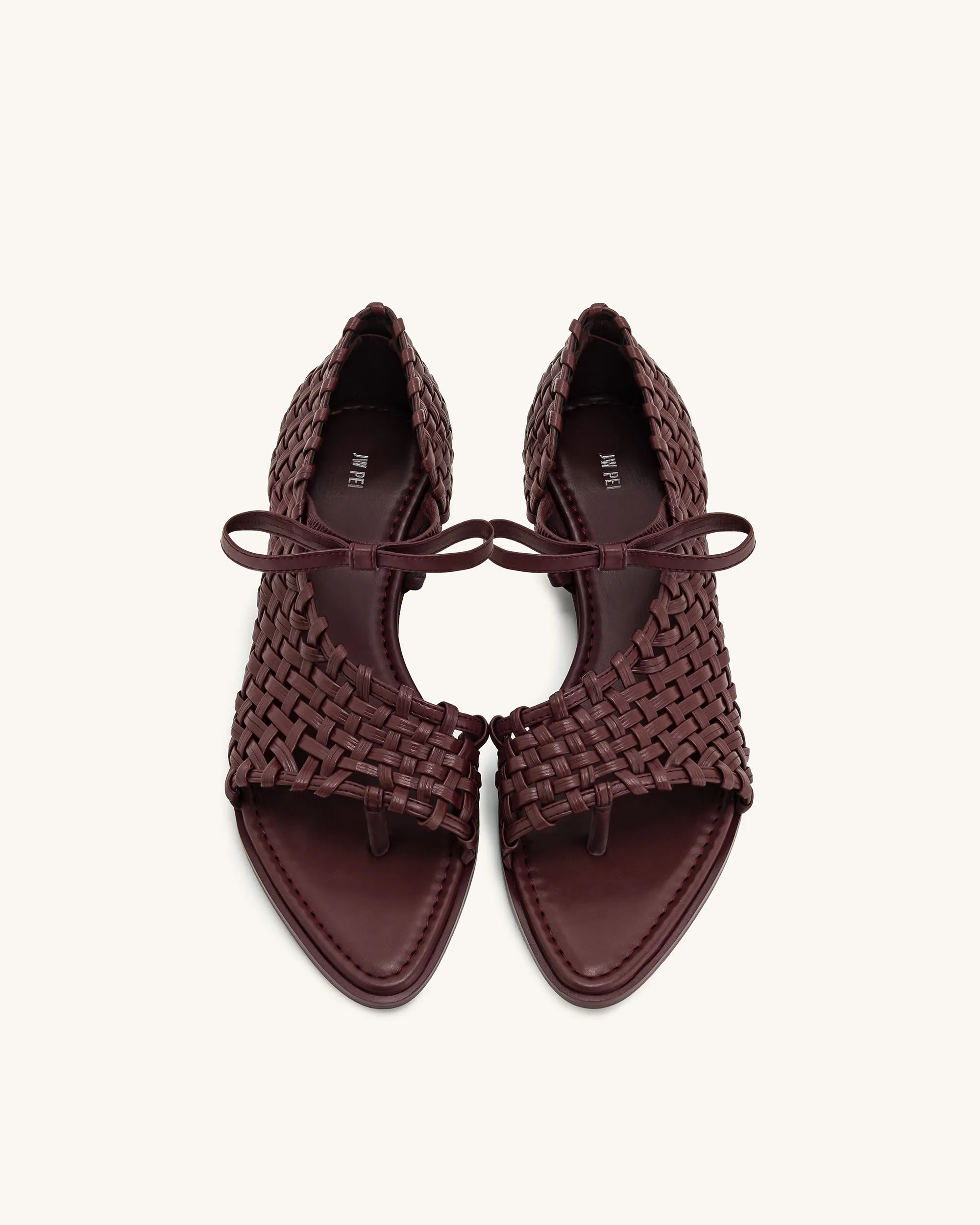 Jocelyn Weave Strap Flip-flops - Claret Red sold by JW PEI product image thumbnail 3