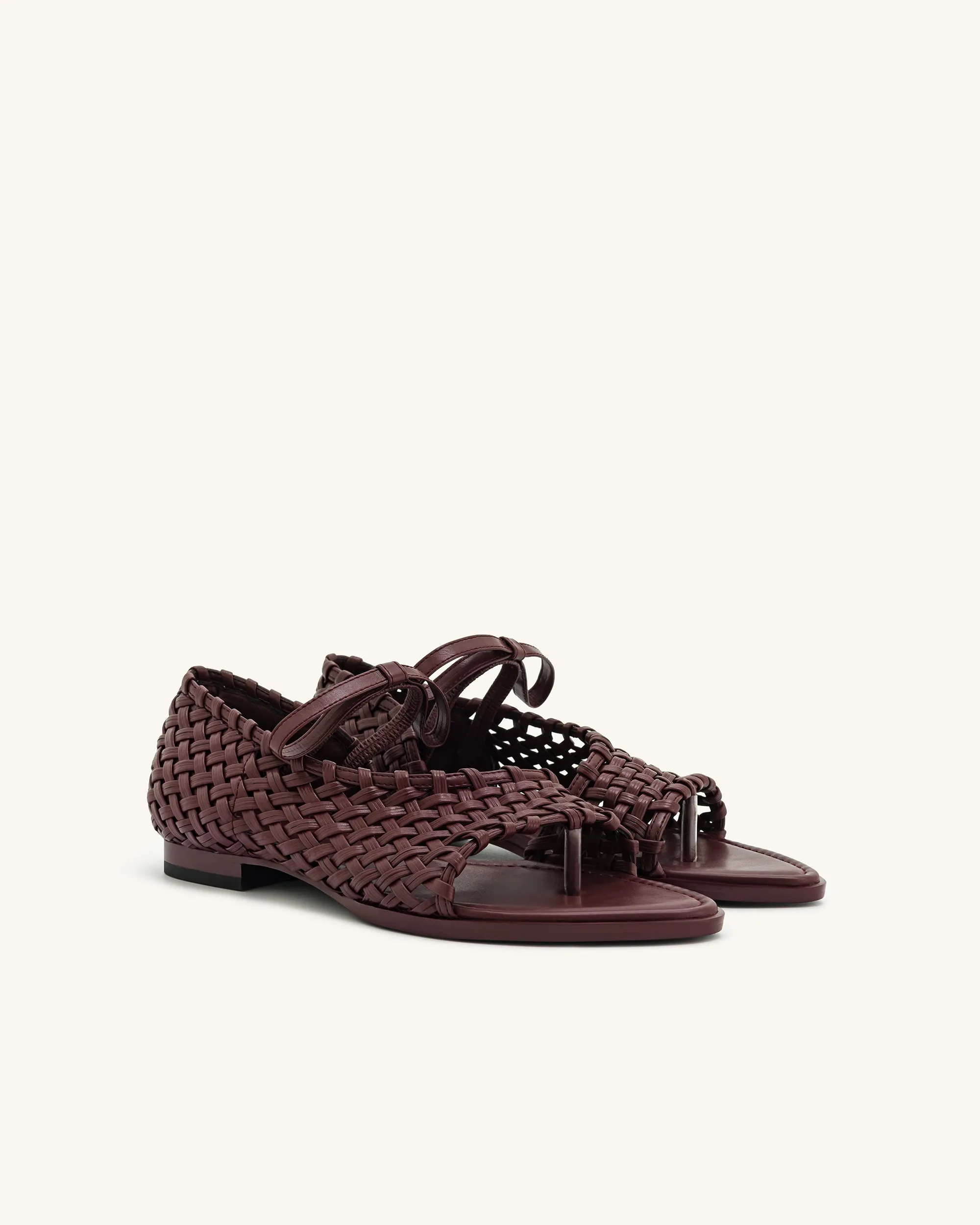 Jocelyn Weave Strap Flip-flops - Claret Red sold by JW PEI product image thumbnail 2