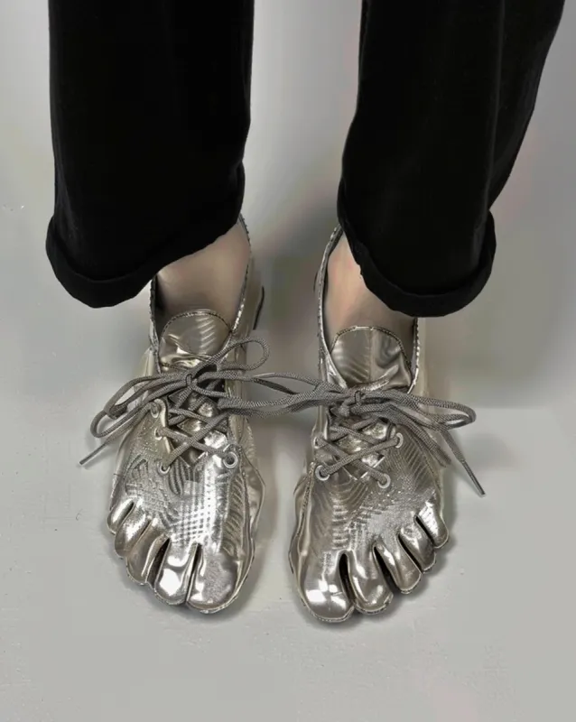 Metallic Toe Shoes - Silver sold by JW PEI