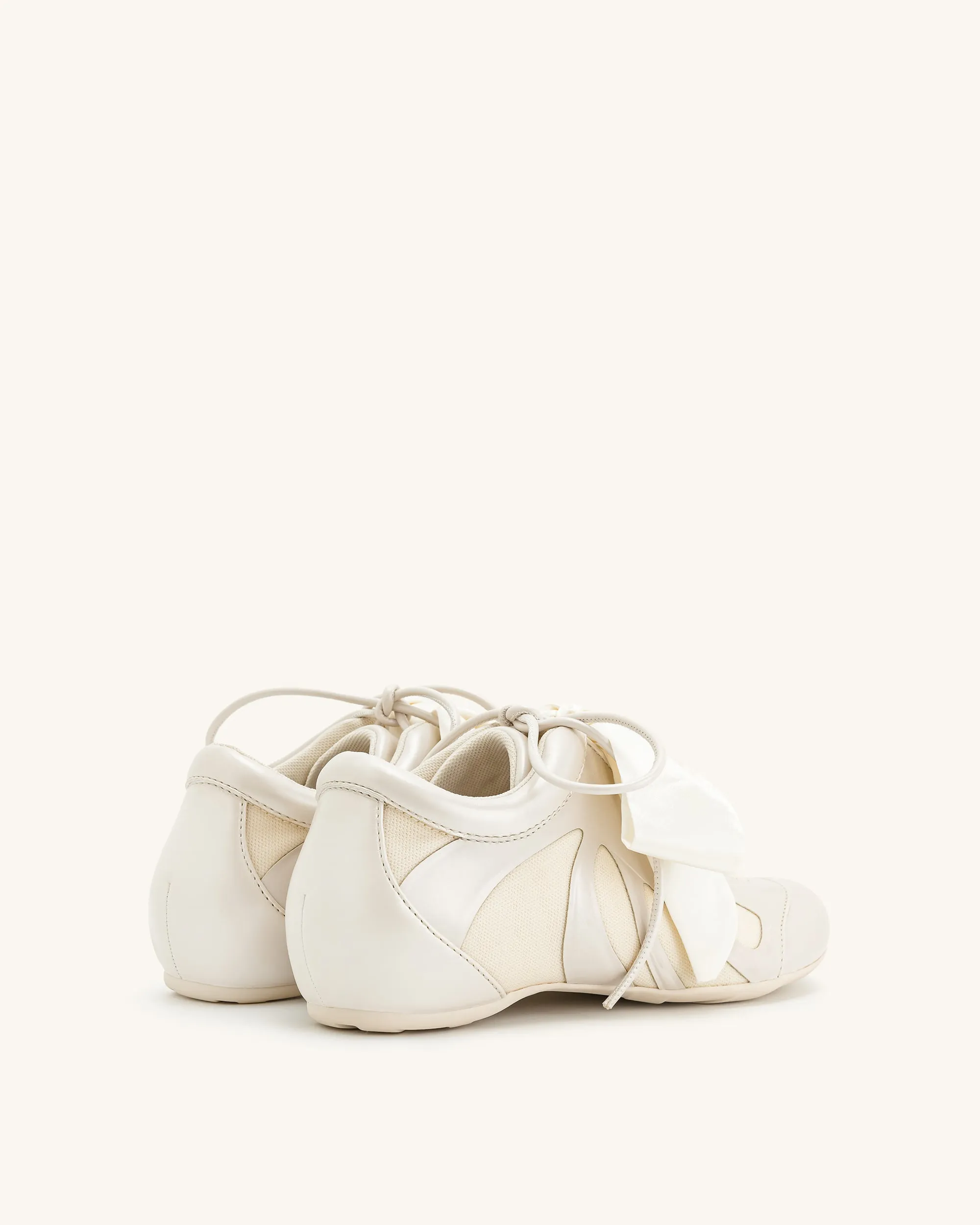 Rosie Bow Tie Low Top Sneakers - White sold by JW PEI product image thumbnail 3