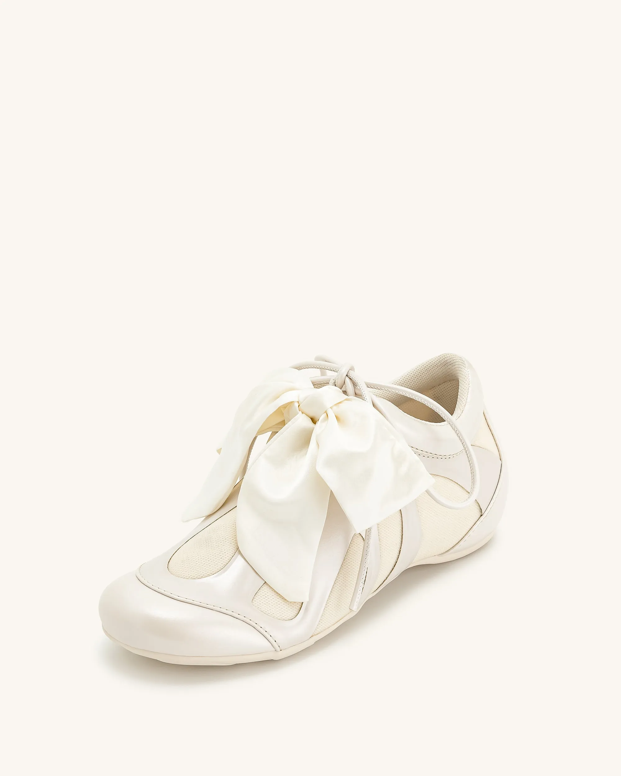 Rosie Bow Tie Low Top Sneakers - White sold by JW PEI product image thumbnail 5