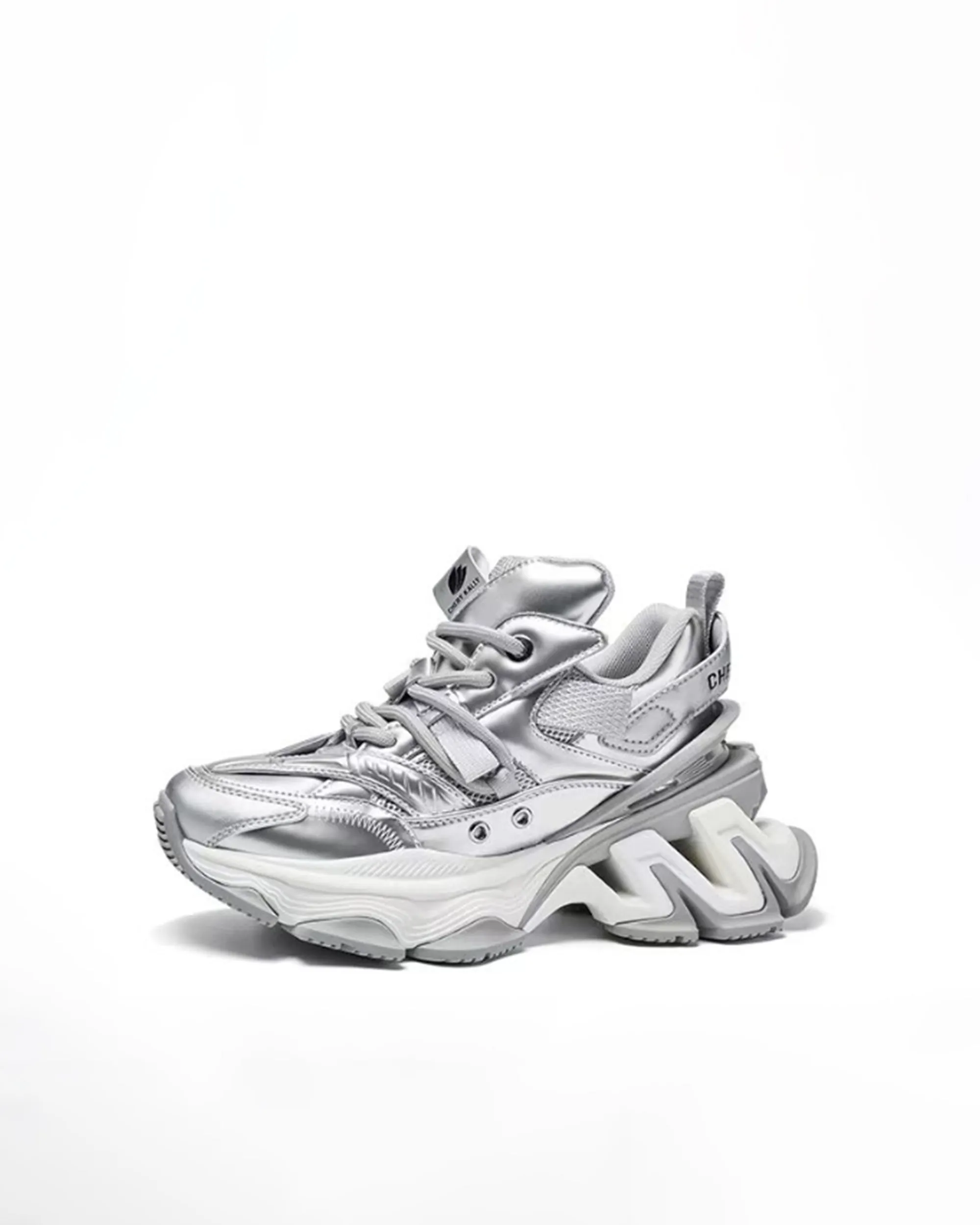 Olivia Futuristic Dad Sneaker - Silver sold by JW PEI