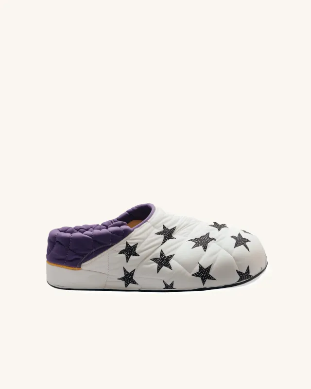 Ava Puffer Shoes - White/Purple sold by JW PEI