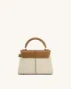 Sac à main à poignée supérieure Elise - Toile marron sold by JW PEI