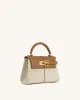 Sac à main à poignée supérieure Elise - Toile marron sold by JW PEI