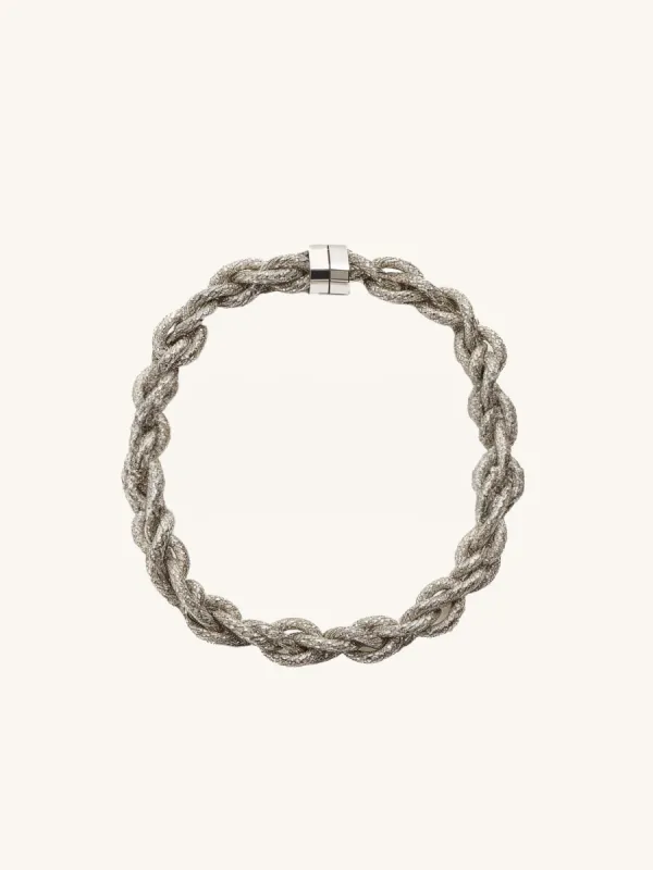 Braided Necklace - Silver made by JW PEI