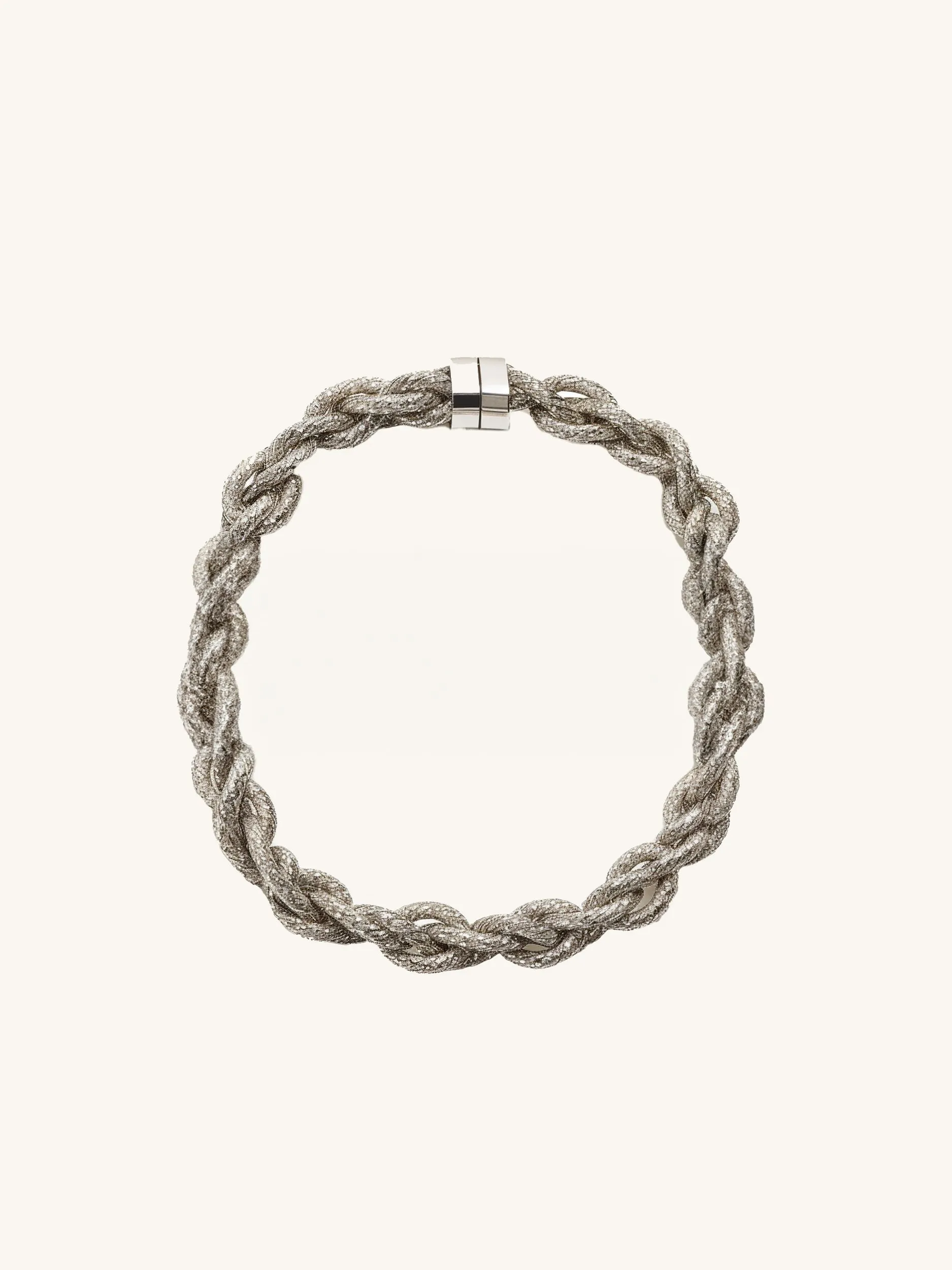 Braided Necklace - Silver sold by JW PEI