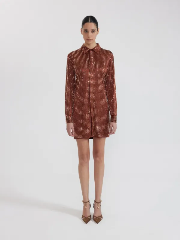 Sparkling Sequin Mini Dress - Red sold by JW PEI