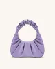 Gabbi Ruched Hobo Handbag - Purple sold by JW PEI